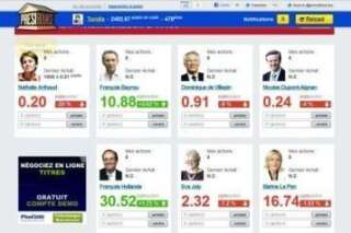 Présidentielle 2012: Un site boursier pour miser sur les candidats