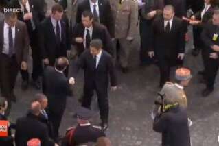 8-Mai: François Hollande et Nicolas Sarkozy ensemble aux cérémonies - PHOTOS - VIDÉOS