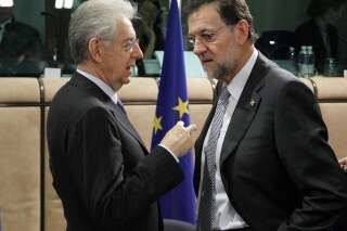 Sommet européen: Monti et Rajoy posent leurs conditions et embarrassent Hollande sur la croissance