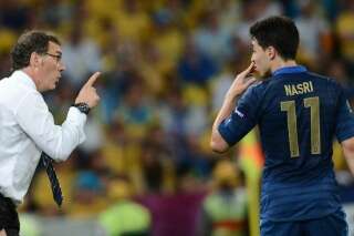 Euro 2012, équipe de France: des éclats de voix avec Samir Nasri et Hatem Ben Arfa lors du match contre la Suède