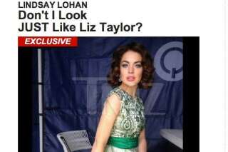 Lindsay Lohan: Découvrez les premières photos de l'actrice en Liz Taylor- PHOTOS