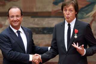 Paul McCartney décoré de la Légion d'honneur par François Hollande