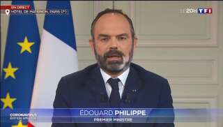 Edouard Philippe, invité du JT de TF1 le 23 mars 2020