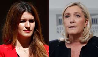 Marlène Schiappa et Marine Le Pen (montage photo).