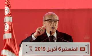 Béji Caïd Essebsi le 6 avril 2019 à Tunis.