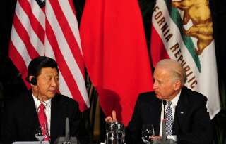 Xi Jinping et Joe Biden à Los Angeles, le 17 février 2012 (image d'archives)