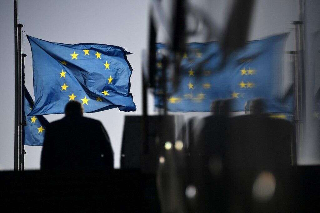 Les pistes envisagées par l'UE pour sanctionner le Bélarus (photo prise à Bruxelles le 17 février 2020)