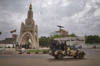 Des membres de la garde nationale malienne à Bamako ce mardi 25 mai 2021.