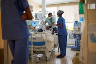 Une unité de soins intensifs, à L'hôpital Les Abymes, de Pointe-a-Pitre, en Guadeloupe, le 6 août 2021