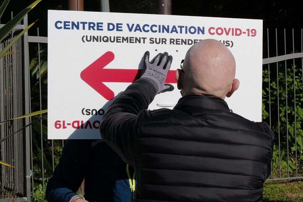 Un centre de vaccination contre le Covid-19, à Nice, le 11 janvier 2021