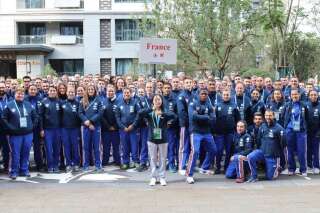 Délégation français des Jeux mondiaux militaires d'été qui se sont déroulés à Wuhan