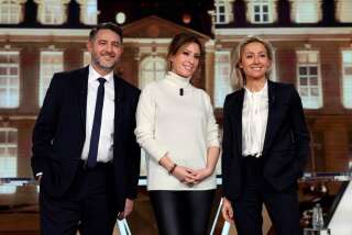 Avant le débat Macron-Le Pen, Salamé et Bouleau défendent Lapix (photo du 10 février 2022)