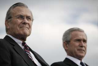 Mort de Donald Rumsfeld, l'homme de la guerre en Irak (photo du 15 décembre 2006)