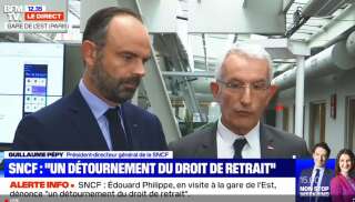 Edouard Philippe s'est rendu gare de l'Est pour rencontrer Guillaume Pepy, le patron de la SNCF et dénoncer la situation