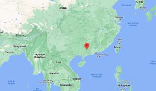 Un avion s'est écrasé à Wuzhou, dans le sud-ouest de la Chine, le 21 mars 2022.