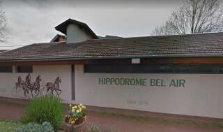L'hippodrome de Bel Air à Châtillon-sur-Chalaronne où la foudre s'est abattue sur un jockey et son cheval, le 23 mai 2022.