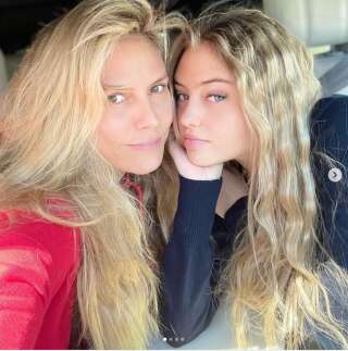 Heidi Klum a posté une photo d'elle et de sa fille Leni Klum sur Instagram le 19 mars 2021