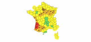 Pluie-inondation: la Gironde et les Landes en vigilance rouge