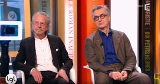 Le prix Nobel de littérature Peter Handke et le cinéaste Wim Wenders, amis de longue date