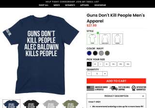 Sur sa boutique en ligne, le fils de Donald Trump a mis en vente ce t-shirt sur lequel figure le slogan 
