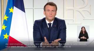 Emmanuel Macron le 31 mars 2021 à l'Elysée.