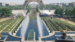 Les jardins de Chaillot réaménagés au pied de la tour Eiffel.