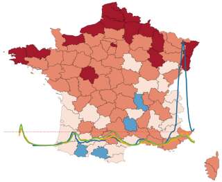 Les chiffres du Covid-19 en France repartent à la hausse à la mi-mars, y compris à l'hôpital.