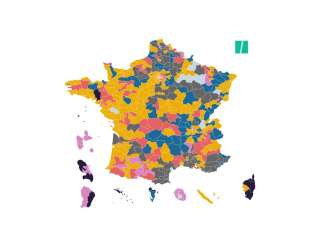 La nouvelle carte de France des députés de l'Assemblée nationale après le second tour des élections législatives 2022