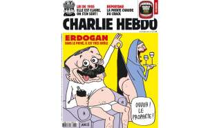 En pleine période de tensions entre la France et la Turquie, Recep Tayyip Erdogan fait la Une du nouveau numéro de Charlie Hebdo.