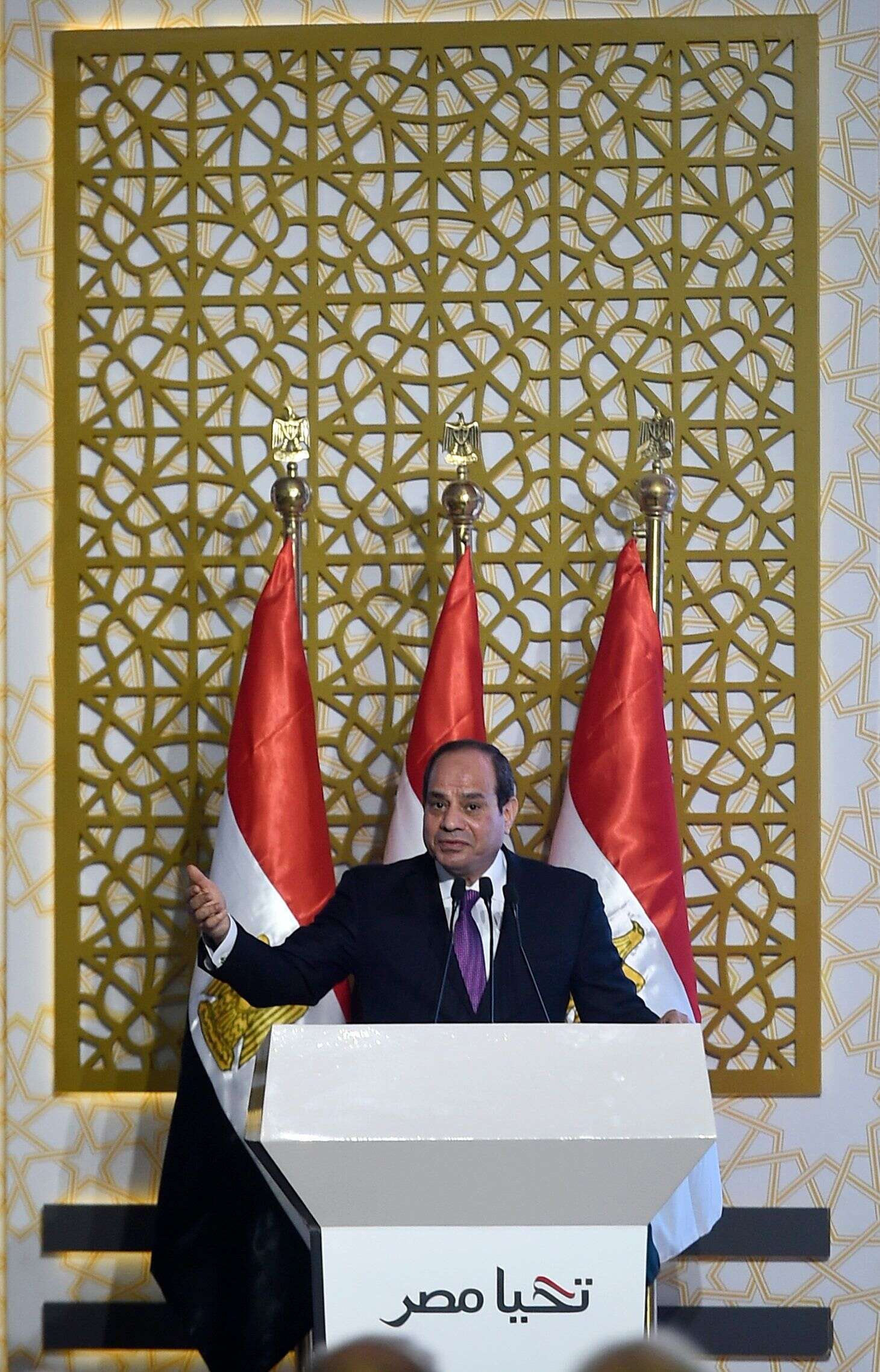 Abdel Fattah al-Sissi au Caire, en Égypte, en juillet 2018.