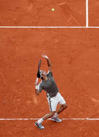 Roger Federer ce dimanche 26 mai 2019 à Roland-Garros.