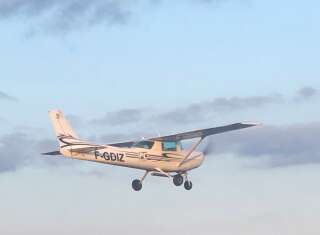L'avion avec lequel le pilote amateur a parcouru les 20 km autour de son domicile ce samedi