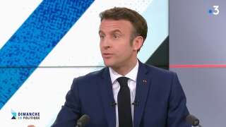 Emmanuel Macron sur le plateau de 