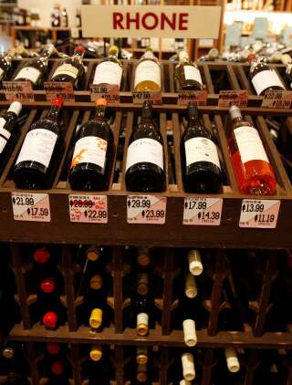 Les États-Unis vont taxer le vin français (photo d'illustration prise à New York en 2009)