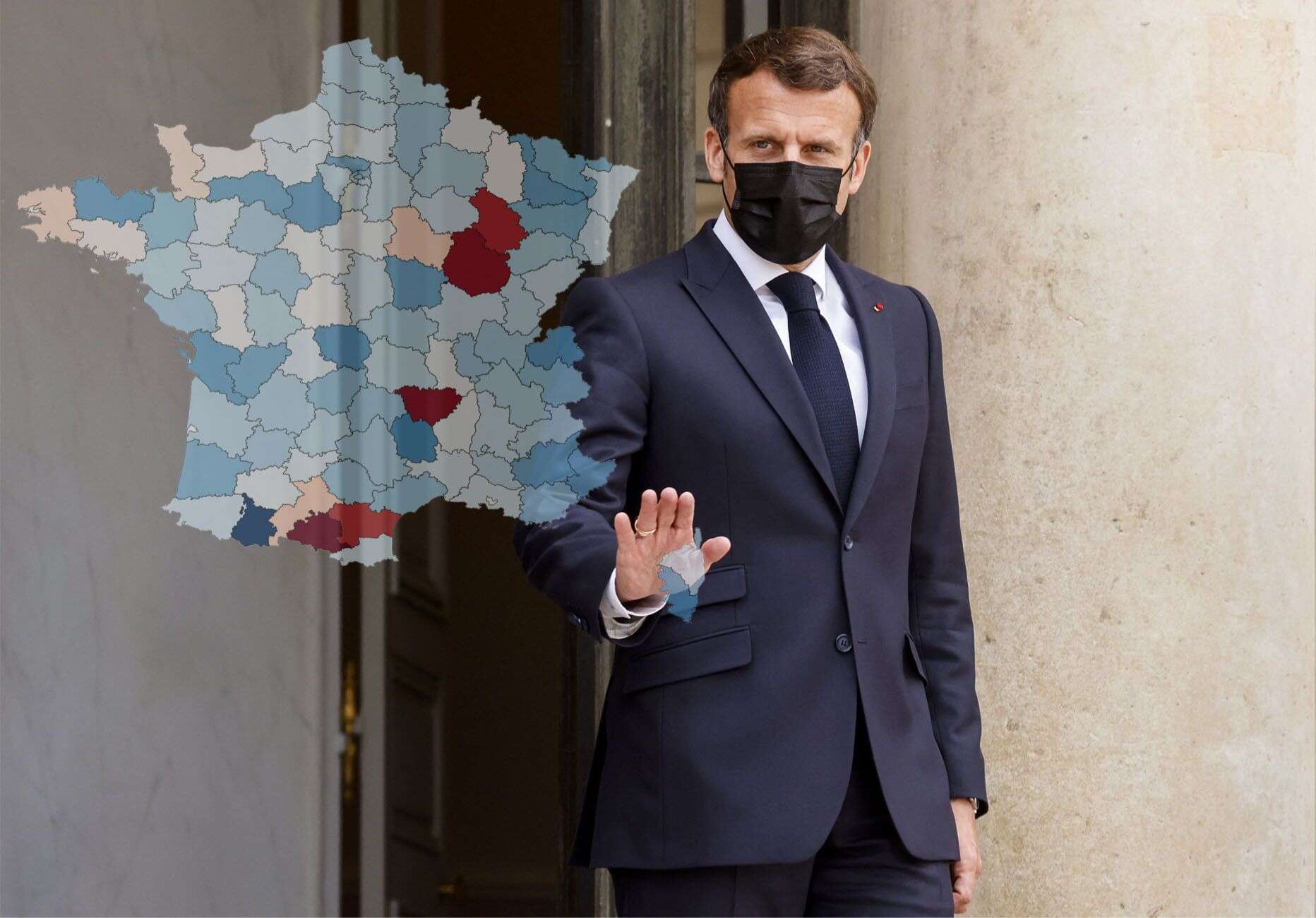 Emmanuel Macron a dévoilé un calendrier de déconfinement national... sauf si les chiffres du Covid-19 dérapent dans certains départements