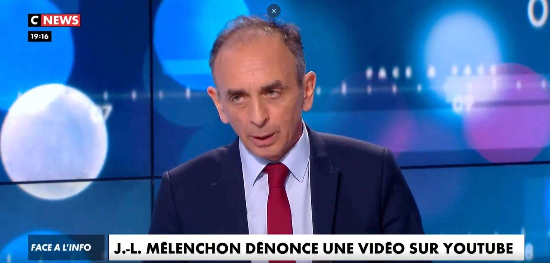Éric Zemmour le 7 juin 2021 sur le plateau de Cnews.