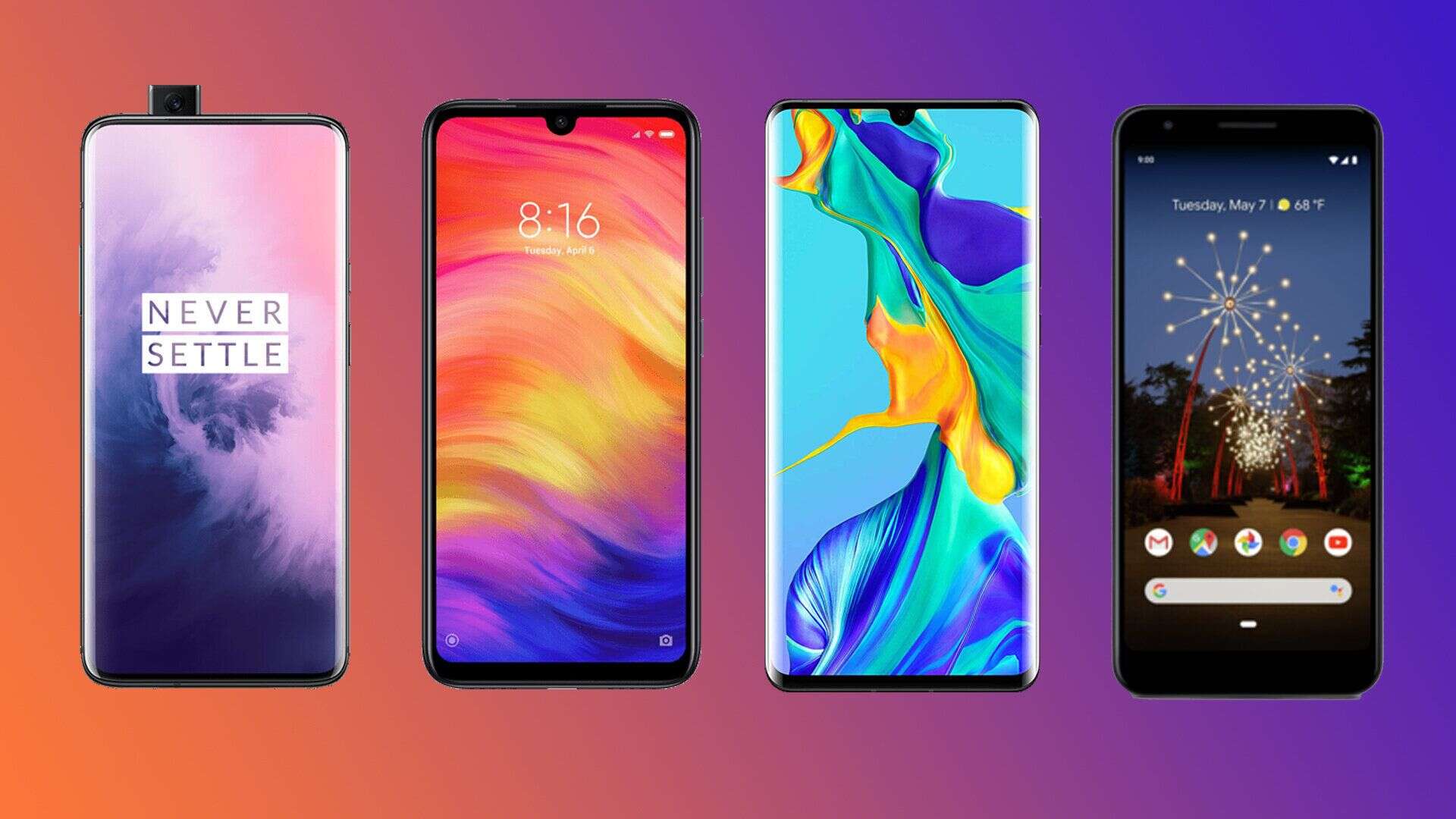 Les meilleurs smartphones de 2019