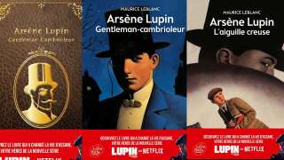 Les trois rééditions des livres de Maurice Leblanc, pour la sortie de la série 