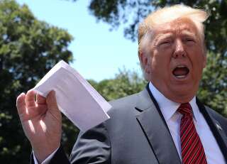 Donald Trump brandissant une partie de l'accord avec le Mexique, juin 2019