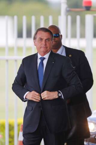 Jair Bolsonaro, ici le 12 décembre à Brasilia, a été hospitalisé après un accident domestique.