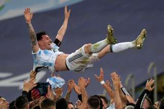 Lionel Messi à la Copa America le 10 juillet 2021.