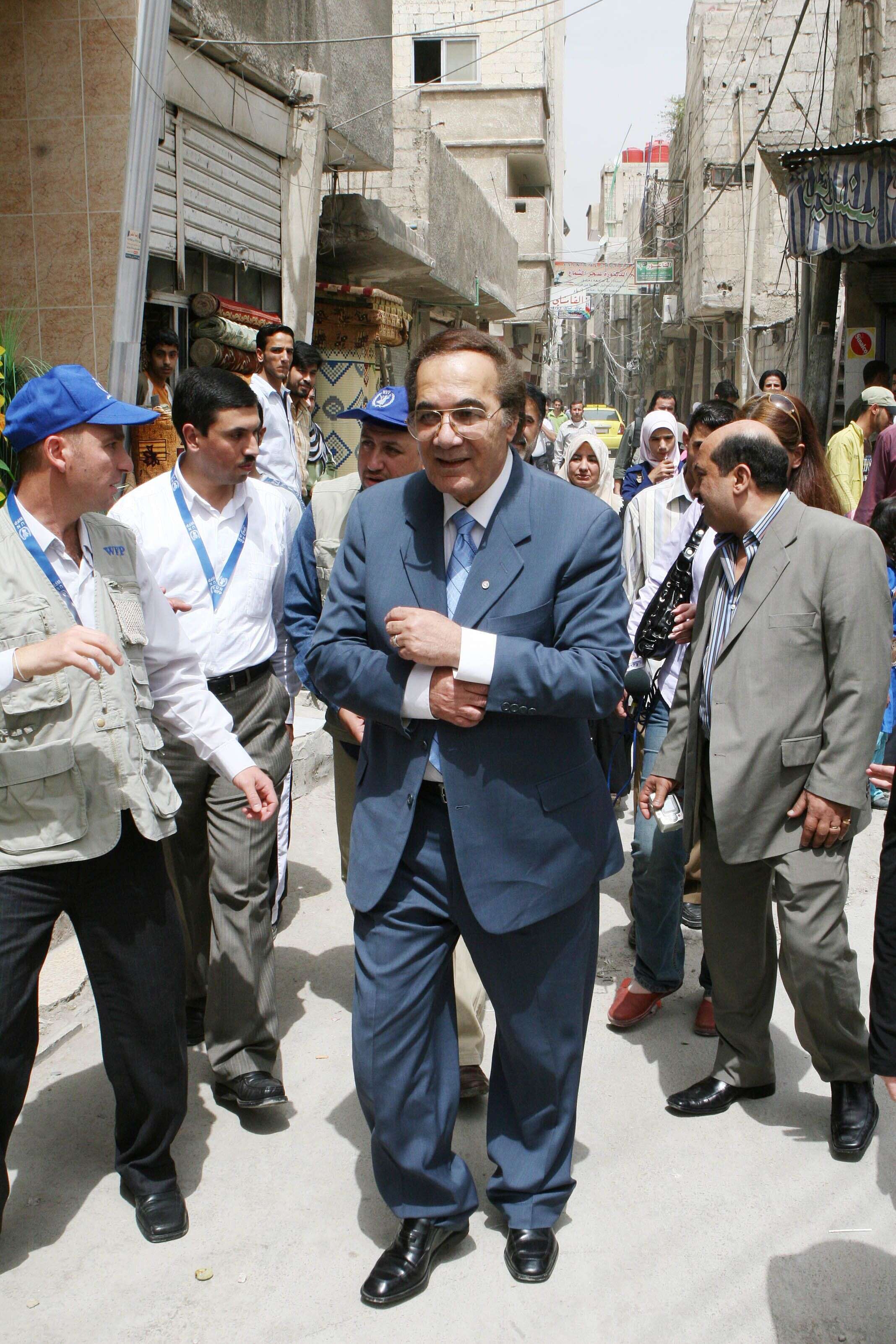 L'acteur Mahmoud Yassine, ici en 2008, a aussi été ambassadeur pour le Programme alimentaire mondial.