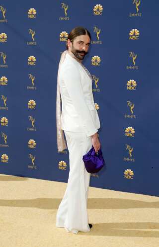 Jonathan Van Ness, ici lors des Emmys Awards 2018, a révélé être séropositif.