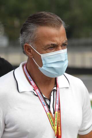 Jean Alesi, sur le circuit du Mugello en septembre 2020 en Italie.