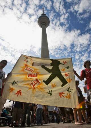 Le 1 août 2009, une manifestation pour la légalisation du cannabis à Berlin