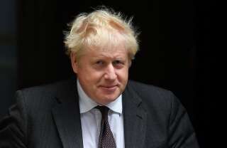 Le Premier ministre britannique Boris Johnson, le 15 septembre 2021 devant Downing Street.