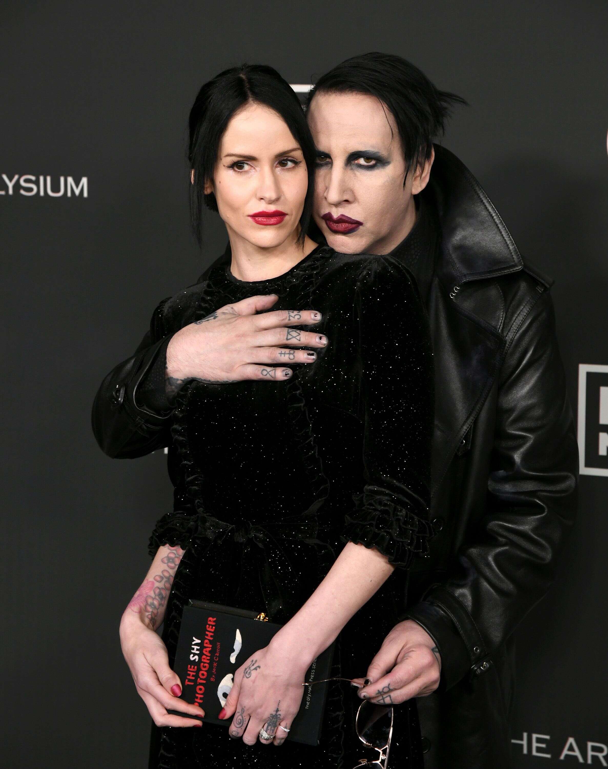 Lindsay Usich et Marilyn Manson, ici au mois de janvier 2020.