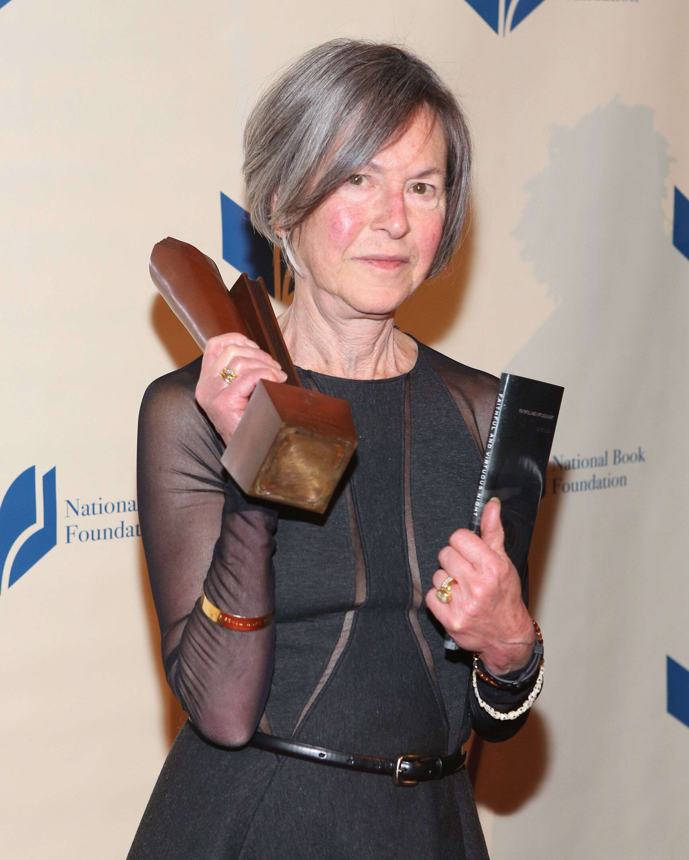 Louise Gluck lors du National Book Awards le 19 novembre 2014 à New York.  November 19, 2014 in New York City.