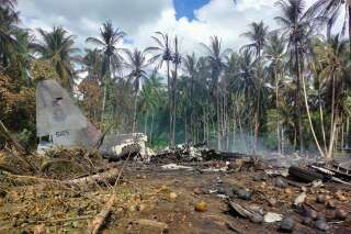 L'accident d'un avion militaire aux Philippines fait 45 morts (Photo AFP PHOTO / JOINT TASK FORCE-SULU (JTF-SULU))