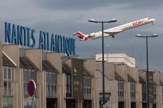 Le premier avion redécollant de l'aéroport de Nantes Atlantique, le 8 juin 2020.